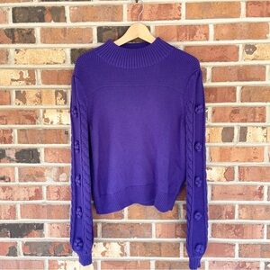 Maeve Purple Crewneck Sweater
